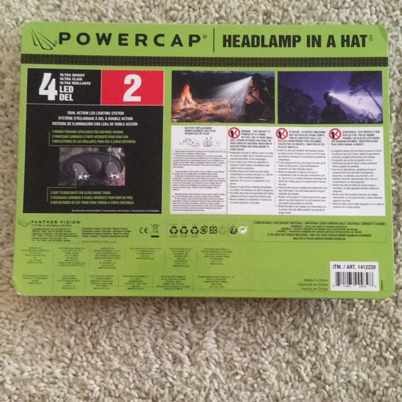 Powercap Headlamp in a Hat. 2 pack. - Picture 2 of 2